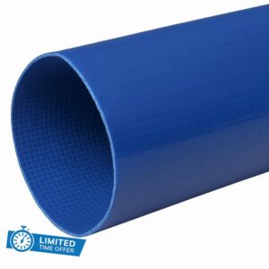 30 Metre (98.4ft) x 76mm (3") Layflat Discharge Pond Hose Pipe Lay Flat Submersible Pump Water Pump Blue            [Energy Class A+]