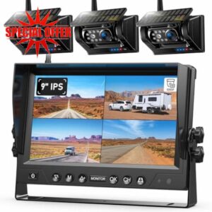 3 Magnetic Solar Wireless Reversing Camera Kit