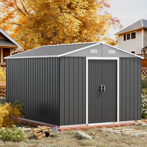 Outdoor Bike Shed Waterproof with Lockable Door