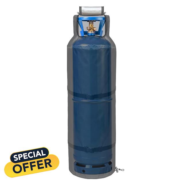 Steel Gas Cylinder Protector - 39.88x121.92cm Energy Container