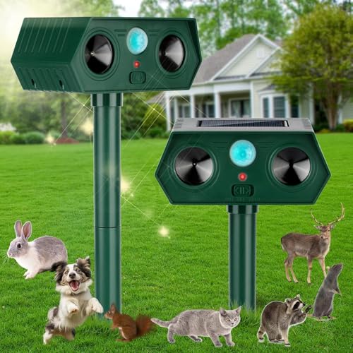 Solar Powered Ultrasonic Fox Deterrent with Motion Detection