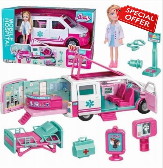 MIXEL Doll Emergency Vehicle Transforms