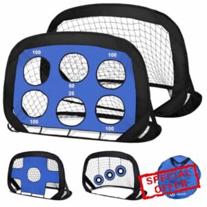 VOUNOT® Set of 2 Pop up Goals for Kids