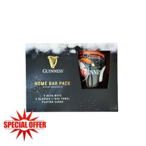 Guinness Home Bar Pack Toucan Pint Glasses | Playing Cards | Beer Mats | Bar Towel