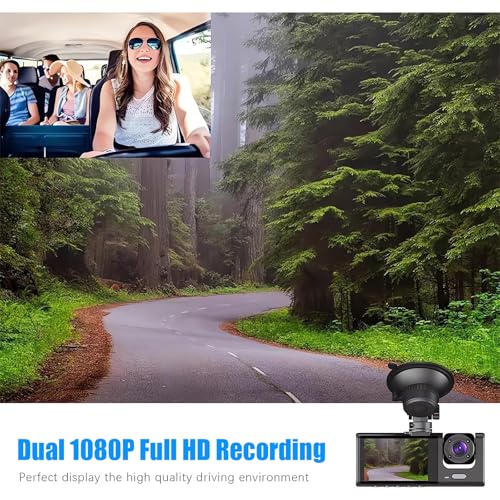 2 Channel Dash Camera Included 32GB SD Card