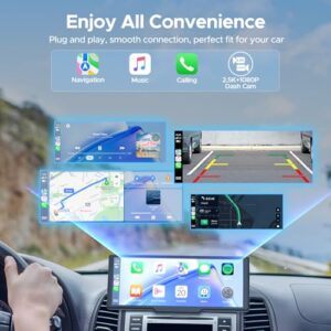 Portable Car Stereo Display with Voice Assistant Navigation Bluetooth FM AUX Mirror Link 64G TF