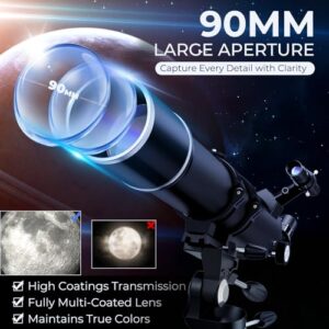 Professional Astronomy Telescope with 32X-240X Magnification