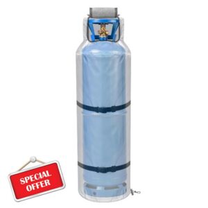 Insulated Propane Tank Cover – Heavy Duty Waterproof Gas Bottle Full | Thermal Insulation Cover For Propane Tanks | Durable Outdoor Cylinder Jacket | Protects From Cold