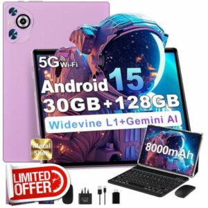 JUSYEA 2026 Tablet 10 Inch Android 15