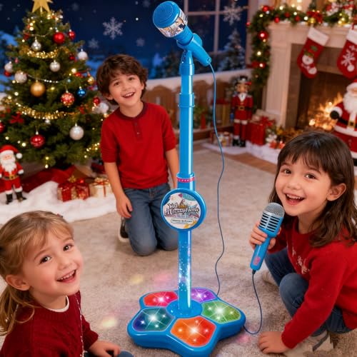 New Upgrade Karaoke Machine with Music & Flashing Stage Lights