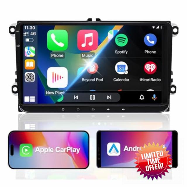 9" CarPlay Screen for Car – Android 13 Car Stereo Bluetooth with Car Display Screen
