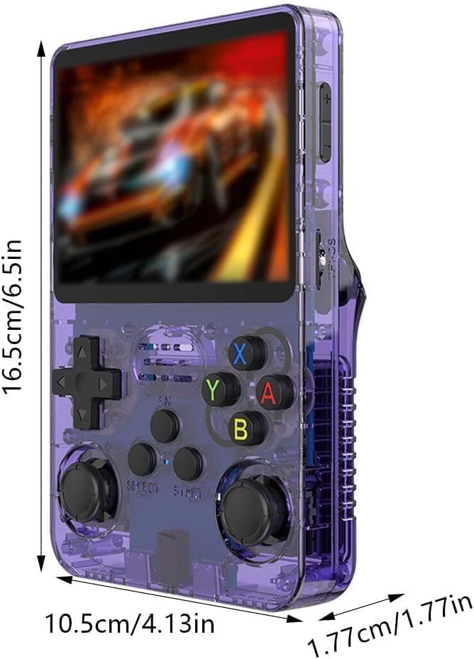 Open Source Linux System 3.5 Inch IPS Screen Portable Pocket Video Player (Purple Translucent 64G)