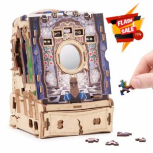 iDventure Cluepuzzle Wonderbox of Alice | Puzzle Adventure Alice in Wonderland | Sequential Puzzles Puzzle Box Adults and 10+ | Gift Box | Treasure box | 3D Wooden Puzzle | Money Gift box