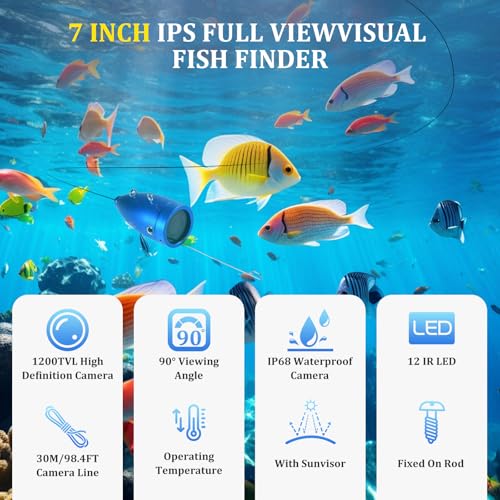 Portable Fish Finders with 7''IPS Screen