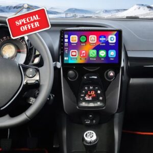 10 inch Android 14 Car Stereo for Peugeot 108 Toyota Aygo B40 2014-2021