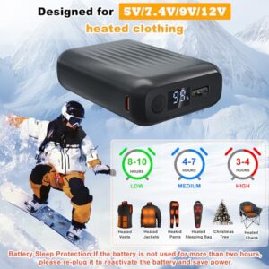 5V / 7.4V / 9V / 12V Battery Pack for Heated Gilet Compatible with TODWARM and vapesoon
