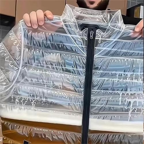 Men Women Transparent Warm Beer Puffer Jacket Drunk Jackets