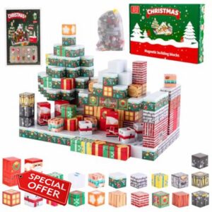 MEESHEEP 300PCS Magnetic Blocks Christmas