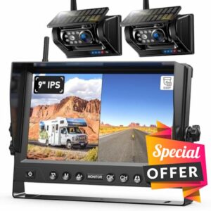 2 Magnetic Solar Wireless Reversing Camera Kit