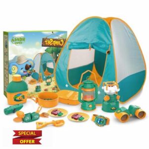 Kids Camping Tent Set - 21pcs Bright Polyester
