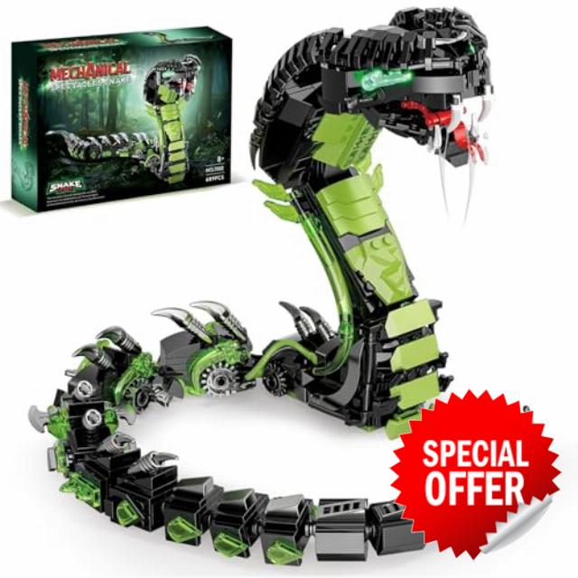 QLT QIAOLETONG Mechanical Snake Building Set