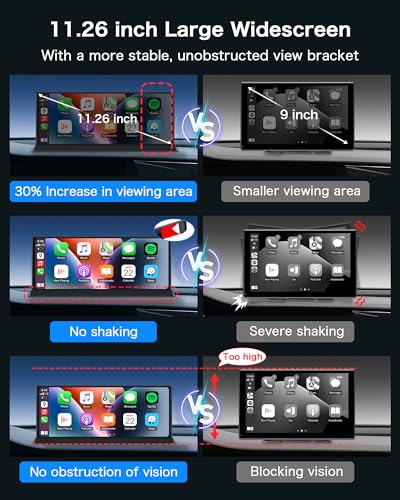 Wireless Apple Car Play Android Auto with Unique Bracket Car Tablet Pro Max 2025