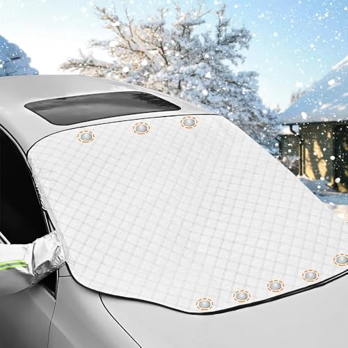 Heavy Duty Ultra Thick Protective Windscreen Cover Snow Ice Frost Sun UV Dust Water Resiste