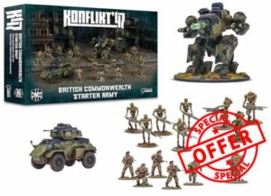Warlord Games British Commonwealth Starter Army for Konflikt 47 Highly Detailed 28mm Scale Miniatures