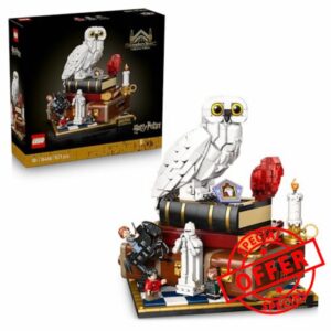 LEGO Harry Potter Philosopher's Stone – Collectors' Edition - Room Decor DIY Model w/Miniature Movie Scenes - Hedwig Owl Figure