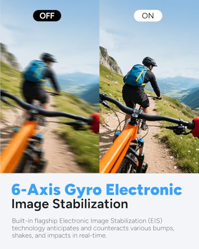 6-axis Stabilization Motorbike POV Camera