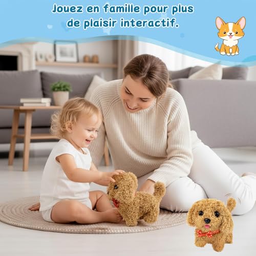 Interactive Plush Toy Realistic Puppy Toy Spark Curiosity