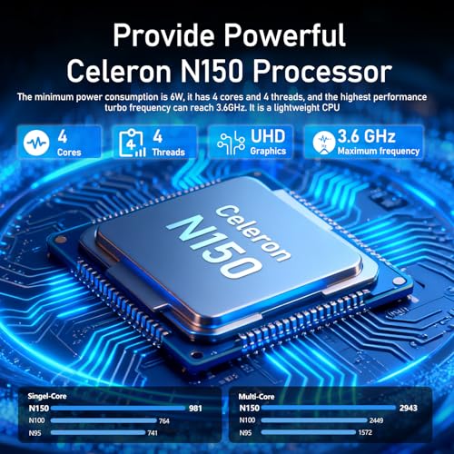 Notebook N150 Processor up to 3.6GHz