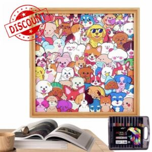 DIY Coloring Dog Picture Frame | Interactive Wooden Dog Frame