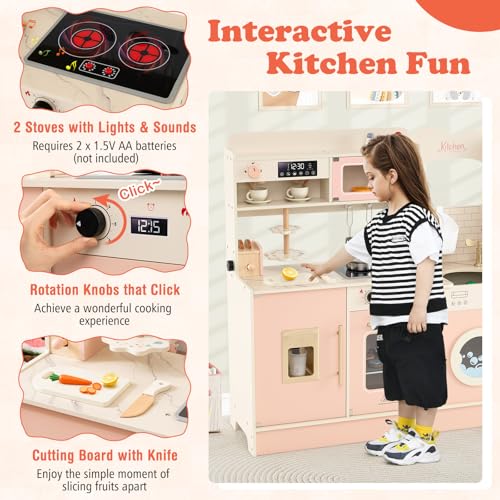 Pretend Play Kitchen with Light