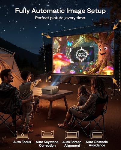 Home Theater Movie Projector with WiFi and Bluetooth
