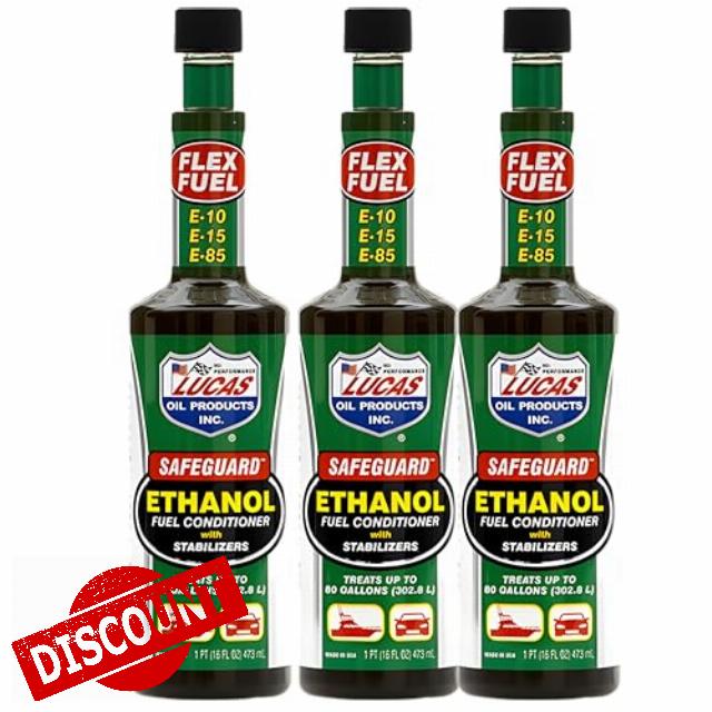 3x Lucas Safe Guard Ethanol Fuel Treatment 473ml – Protects Engine