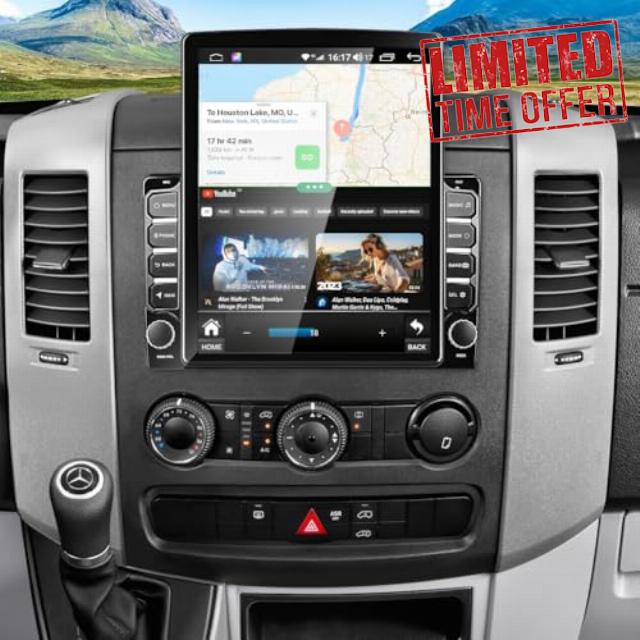 4G+64G Android Car Stereo for Mercedes Benz Sprinter 2007-2018 with Wireless Carplay Android Auto