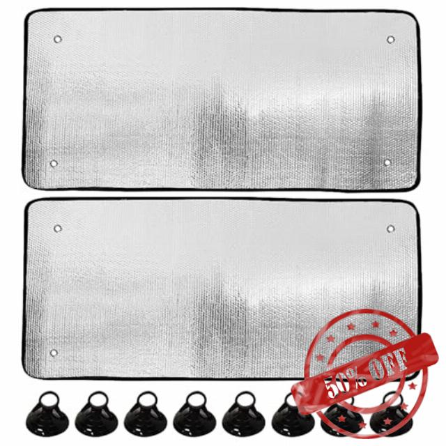 Fit For Vw T5 T6 Transporter Internal Thermal Window Blind Side Middle Car Summer 2Pcs