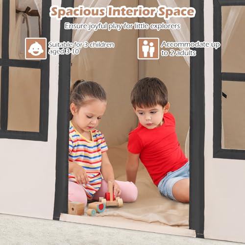 Indoor Large Playhouse with Star Lights