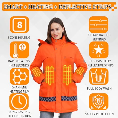 Hi Vis Bomber Safety JacketOrange