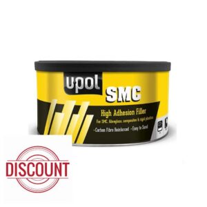 U POL SMC Easy Sand Filler & Adhesive White 1.1L | High Adhesion Polyester Filler for SMC Fibreglass & Rigid Plastics | Smooth Finish Two-Component Repair Paste