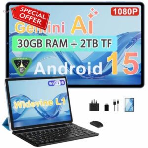 Biegedy 2026 Newest Tablet 10 Inch Android 15