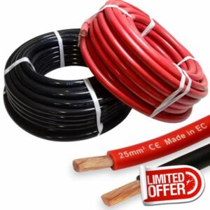 MKGT Hi-Flex 25mm² 170 Amp Automotive Starter/Inverter/Welding/Battery PVC Cable Wire (Black