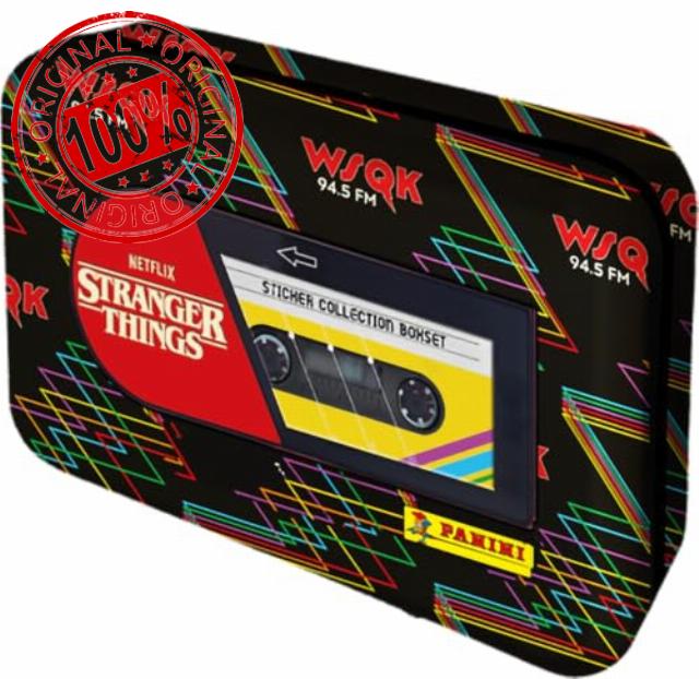 Panini Stranger Things La Derniere Aventure Metal Box 10 Pockets + 1 Limited Edition Card + 2 Maxi Stickers