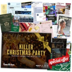 Cases & Clues Murder Mystery Game - Killer Christmas Party - Crime Solving Game for Individuals and Groups
