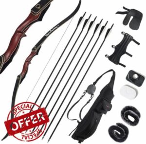 60" Archery Recurve Bow and Arrow Set