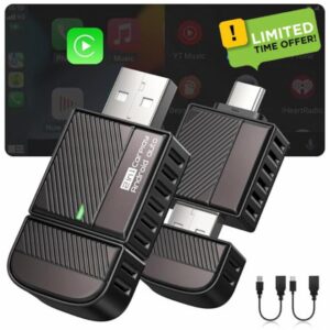 2-in-1 Wireless CarPlay Adapter UK [Mini