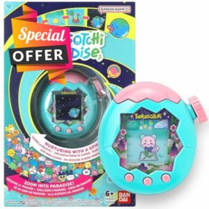 TAMAGOTCHI Bandai Paradise Digital Pet Jade Forest Shell | Evolved Electronic Pet Toy With Zooming Worlds Paradise Virtual Pets For Kids And Adults Make Fun Gifts For Girls And Boys