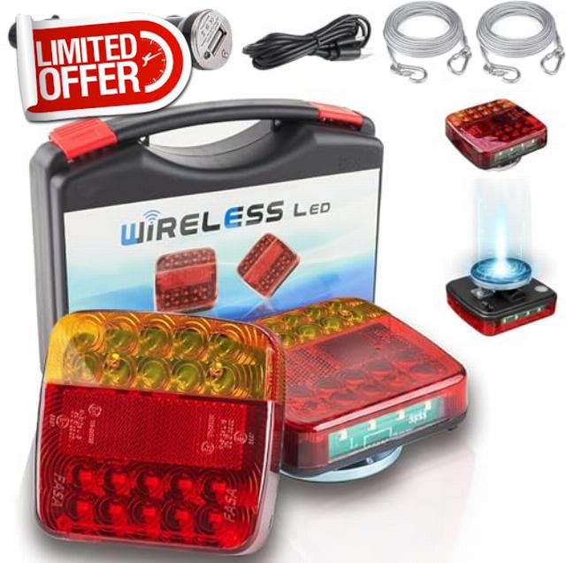 Wireless Trailer Lights Magnetic LED Trailer Tail Light Kit