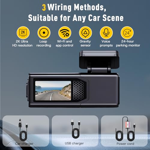 Dashcam Front and Rear Camera with Night Vision